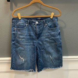 Seven7 distressed denim shorts
